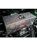 ATV Quad Universal Front Cargo Box Chequered Plate Aluminium Small
