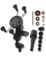 Ram Mounts Ram Fork Stem Mount W/ Short Double Socket Arm And Universal X-Grip Cell Phone Holder - RAM-B-176-A-UN7