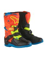 Alpinestars Kids Tech 3s Boots Orange Yellow Blue