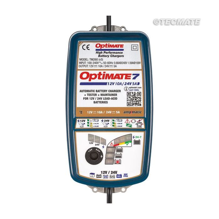 OPTIMATE 7 12/24V Ampmatic Battery Charger Optimiser Conditioner Maintainer