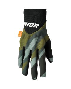 THOR Rebound MX Motorcross Gloves Black/Camo Green 2023 Model