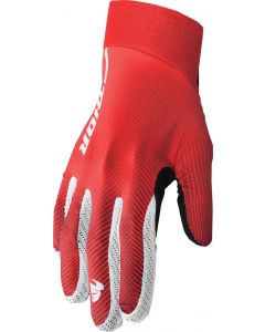 THOR Agile Tech MX Motorcross Gloves White/Red/Black 2023 Model
