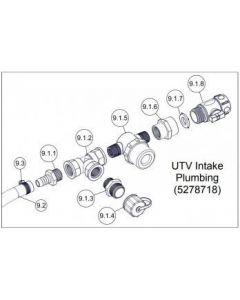 Fimco Parts 65G UTV Intake Plumbing (UTV-65-7)