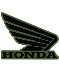 Honda Wing R/H Tank Sticker 107mm Black/Green