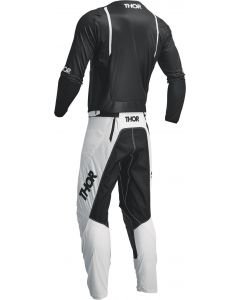 THOR Pulse Mono MX Motorcross Jersey Black/White 2023 Model