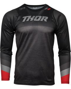 THOR Assist MTB Long-Sleeve Jersey Black/Gray/Red 2023 Model