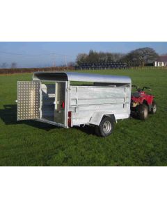 7'6 x 4'6 Solid Side Livestock Canopy Trailer Road Legal