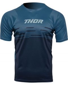 THOR Assist Shiver MX Motorcross Jersey Teal/Midnight Blue 2023 Model