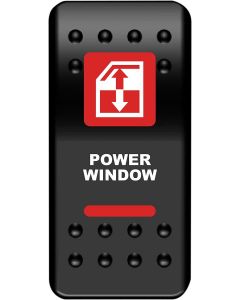Rocker Switch Electric Window UTV 12v Red
