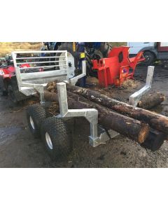 ATV Wood Log Lugger Timber Trailer - Suitable for UTV's Small Tractors etc.