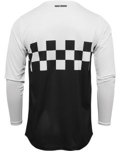 THOR Hallman Differ Cheq MX Motorcross Jersey Black/White 2023 Model