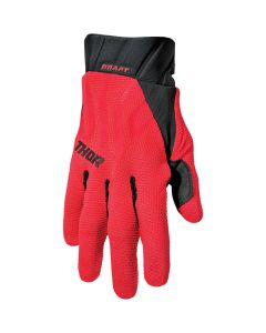 THOR Draft MX Motorcross Gloves Black/Red 2023 Model