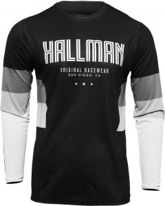 THOR Hallman Differ Draft MX Motorcross Jersey Black/White 2023 Model