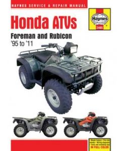Honda Foreman 400 450 Quad Haynes Manual