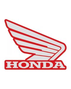 Honda Wing R/H Tank Sticker 133mm Red/Silver