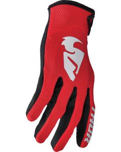 THOR Youth Sector MX Motorcross Gloves Red/White 2023 Model