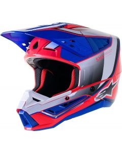 ALPINESTARS Supertech M5 Sail Blue & Red MX Helmet