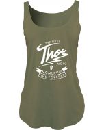 THOR Women's Thunder MX Motorcross Tank Top Green 2023 Model