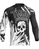 THOR Youth Sector Gnar MX Motorcross Jersey Black/White 2023 Model
