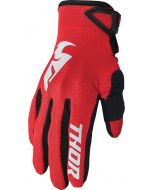 THOR Sector MX Motorcross Gloves Red/White 2023 Model