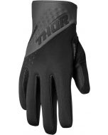 THOR Spectrum Cold Weather MX Motorcross Gloves Black/Charcoal 2023 Model
