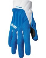 THOR Draft MX Motorcross Gloves Blue/White 2023 Model
