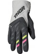 THOR Women's Spectrum MX Motorcross Gloves Charcoal/Gray 2023 Model