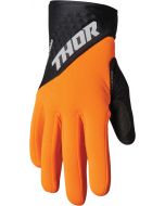 THOR Spectrum Cold Weather MX Motorcross Gloves Black/Orange 2023 Model