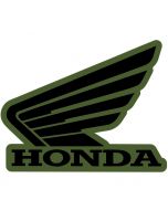 Honda Wing L/H Tank Sticker 107mm Black/Green