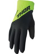 THOR Spectrum Cold Weather MX Motorcross Gloves Black/Acid 2023 Model