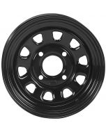 ITP Delta Steel 14X7 4/156 4+3 M12 Black ATV Quad Wheel