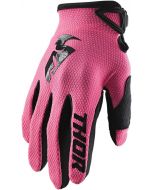 THOR Women's Sector MX Motorcross Gloves Pink 2023 Model