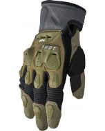 THOR Terrain MX Motorcross Gloves Green/Charcoal Gray 2023 Model