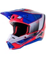 ALPINESTARS Supertech M5 Sail Blue & Red MX Helmet