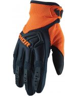Thor MX Youth Spectrum S20 Gloves Midnight - Orange